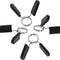 Barbell Clamps Dumbbell Spring Clip Circlip Collars 1 Inch Weight Bars Clips Fitness Weightlifting Lock Buckle 1 Inch for Standard Bar Barbell Strength Training Gym Accessory